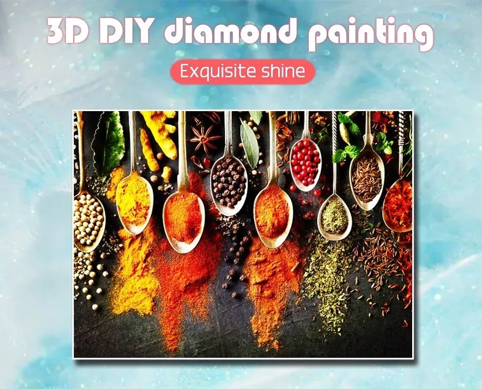 HUACAN 5D DIY алмазная живопись кухня полная квадратная Алмазная Вышивка Мультфильм Украшение Дома Мозаика картина Стразы