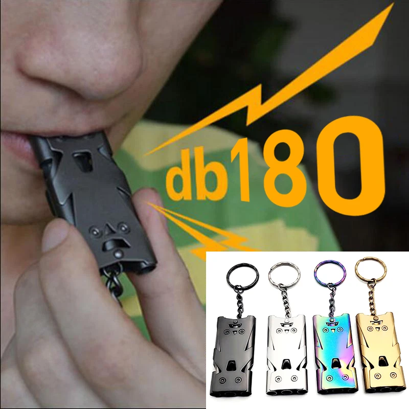 

Portable Triple Pipe High Decibel Whistle Emergency SOS Whistle Keychain EDC Tool Outdoor Survival Cheerleading Whistle