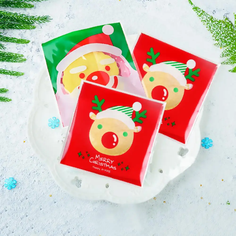 Рождественские подарочные пакеты для конфет рождественские украшения дома