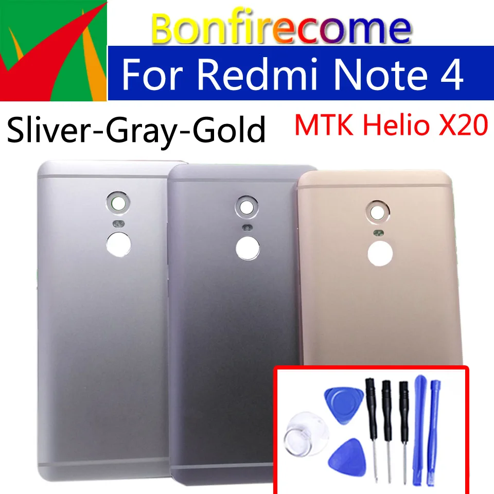 Note4 Задняя крышка батареи для xiaomi redmi note 4 задняя батарейного отсека корпуса