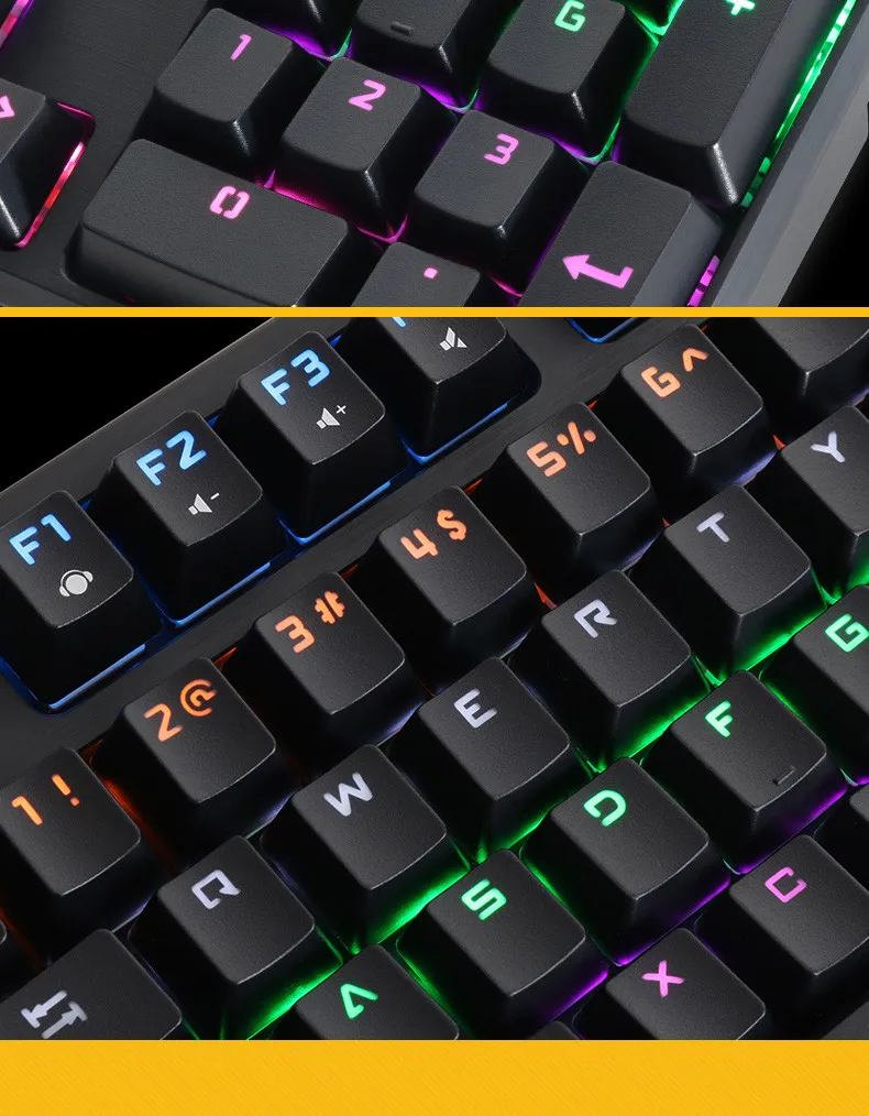 

IMICE MK-X70 Mechanical Keyboard PC Wired Notebook Universal Color Hat Backlight Desktop Office Entertainment For Laptop Pc Game