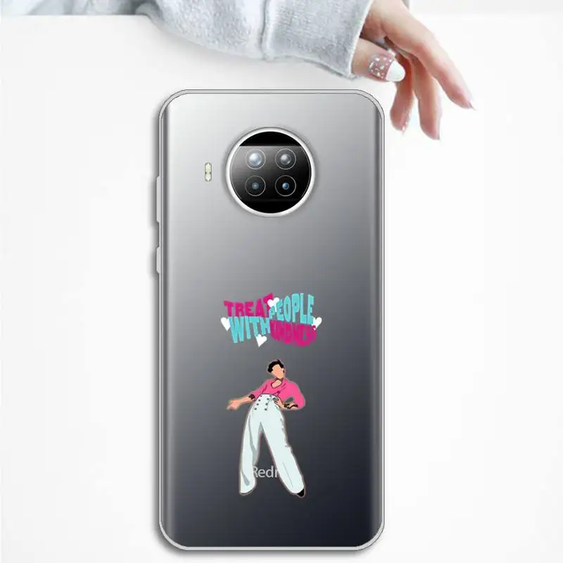 

Harry Styles Treat People With Kindness Phone Case Transparent Clear for Xiaomi Redmi note 10 t 8 9 pro lite 11