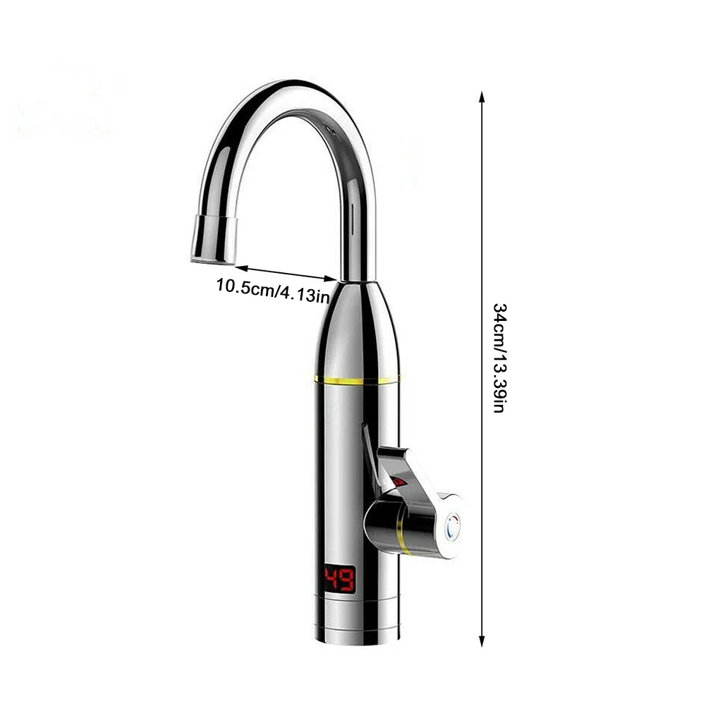 bathroom kitchen instant heating water faucet rotatable 220v electric hot water heater water tap with led temperature display free global shipping