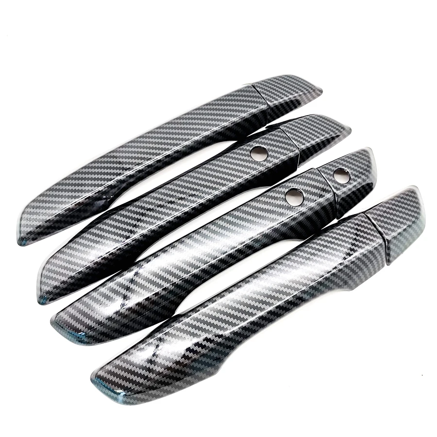 

Exterior Door Handle Cover Trim Carbon Fiber Look ABS for Honda Civic 10th 16-20