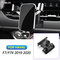 car mobile phone holder clip air vent gps mounts stand gravity navigation bracket for haval f7 f7x 2019 2020 car accessories