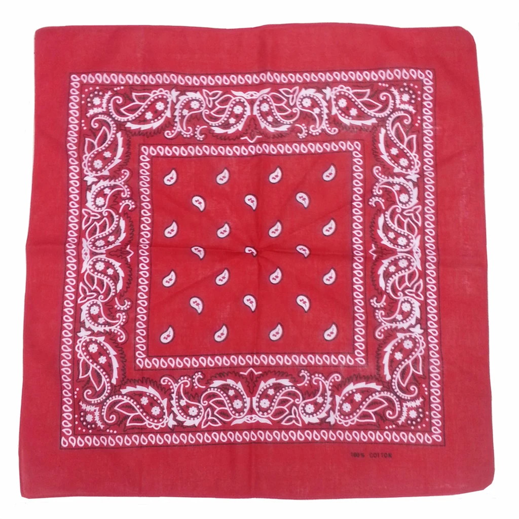 Хип-хоп бандана головной убор 100% хлопок Пейсли ковбойская шарф повязка на голову