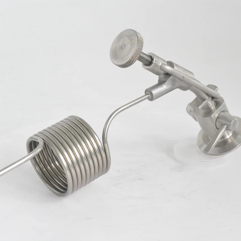 

Stainless Steel Sampling Coil Defoamer 1.5"TC Quick Fitting Sample Valve 55mm Coil ID3mm OD4mm Conical Beer Fermenter Accessory