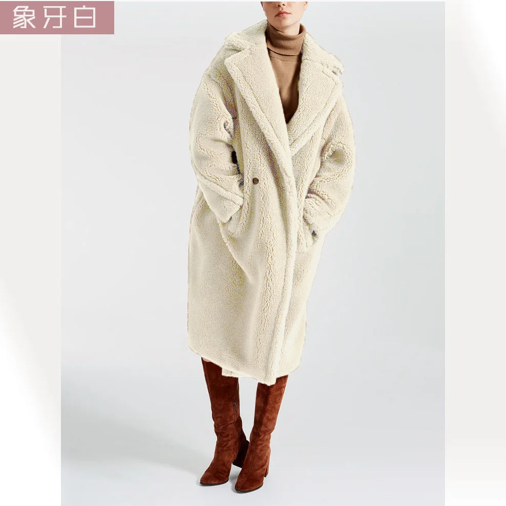2019 Winter Thick Warm Faux Fur Coats Women Oversized 10 Colors Teddy And Jackets Ladies cwf0182-5 | Женская одежда