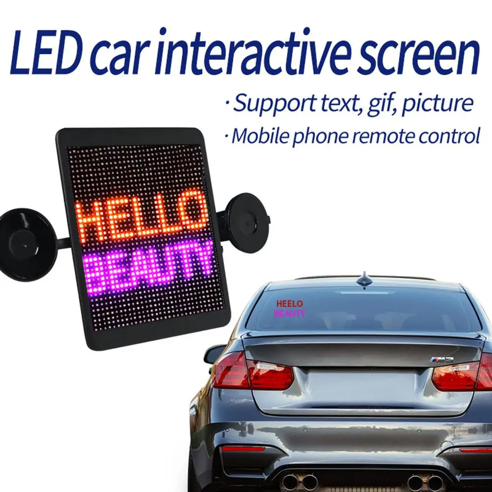 

8.4*7.6Inch Car Red Blue Digital DIY LED Display HD Bluetooth Voice ADs Display programmable scrolling message mini LED dis