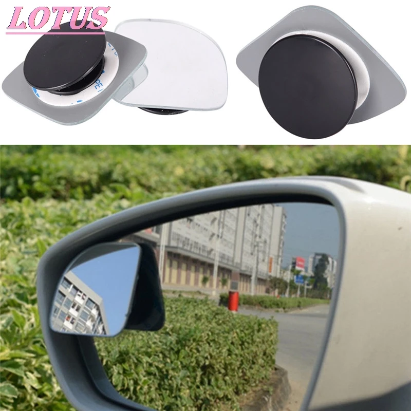 

Car Wide Angle Mirror Convex Rearview Side View Mirror Safety Blind Spot Mirrors 2pcs