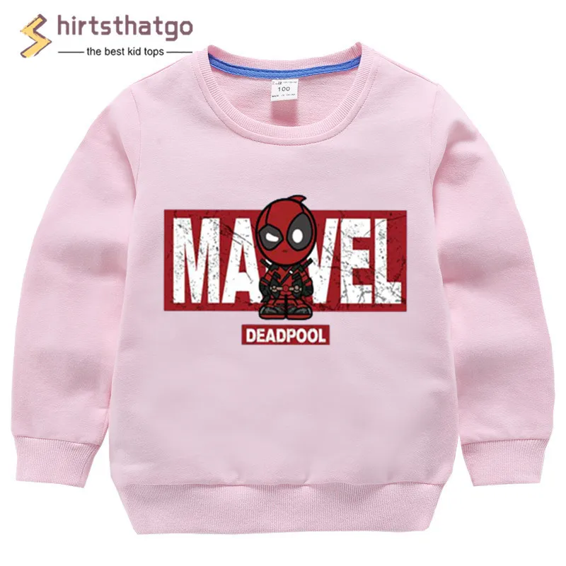 Забавные свитшоты с дэдпулом для мальчиков и девочек детская осенне-зимняя