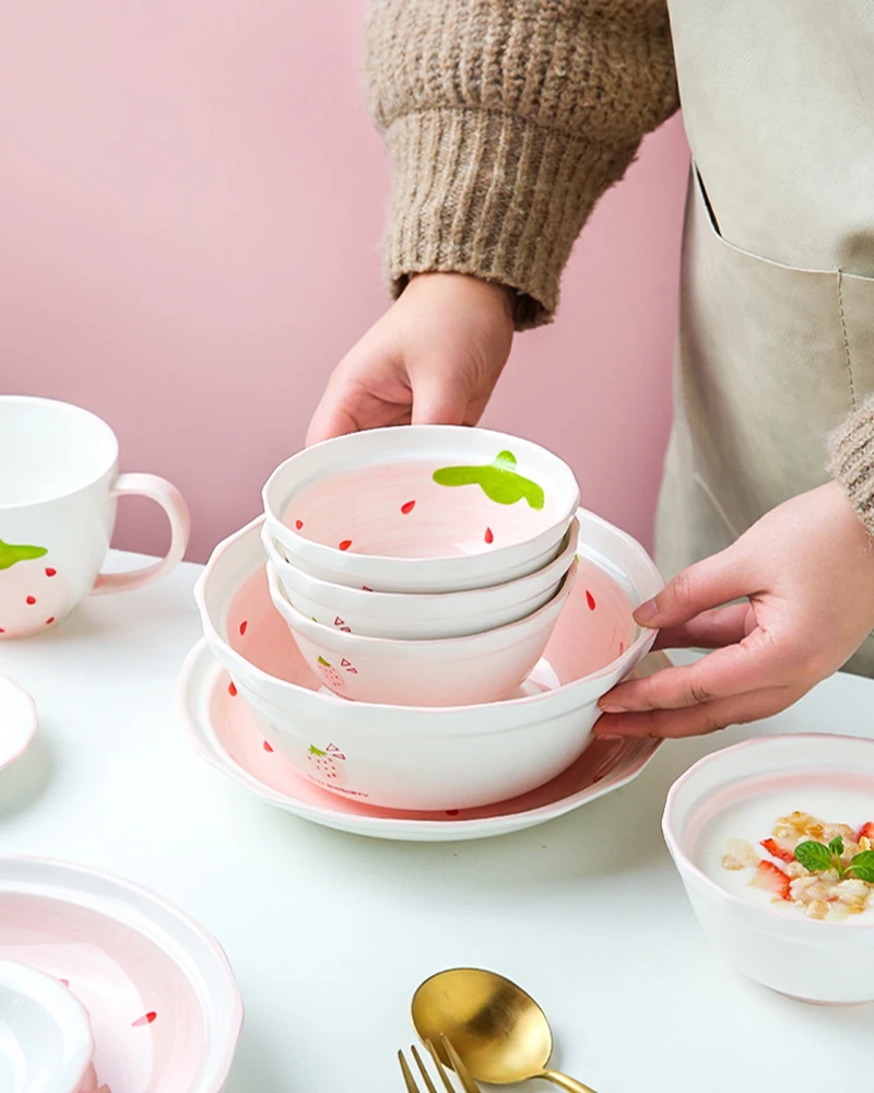 Прекрасная керамика и фарфоровое блюдо похожая девушка Сердце рисовая чаша