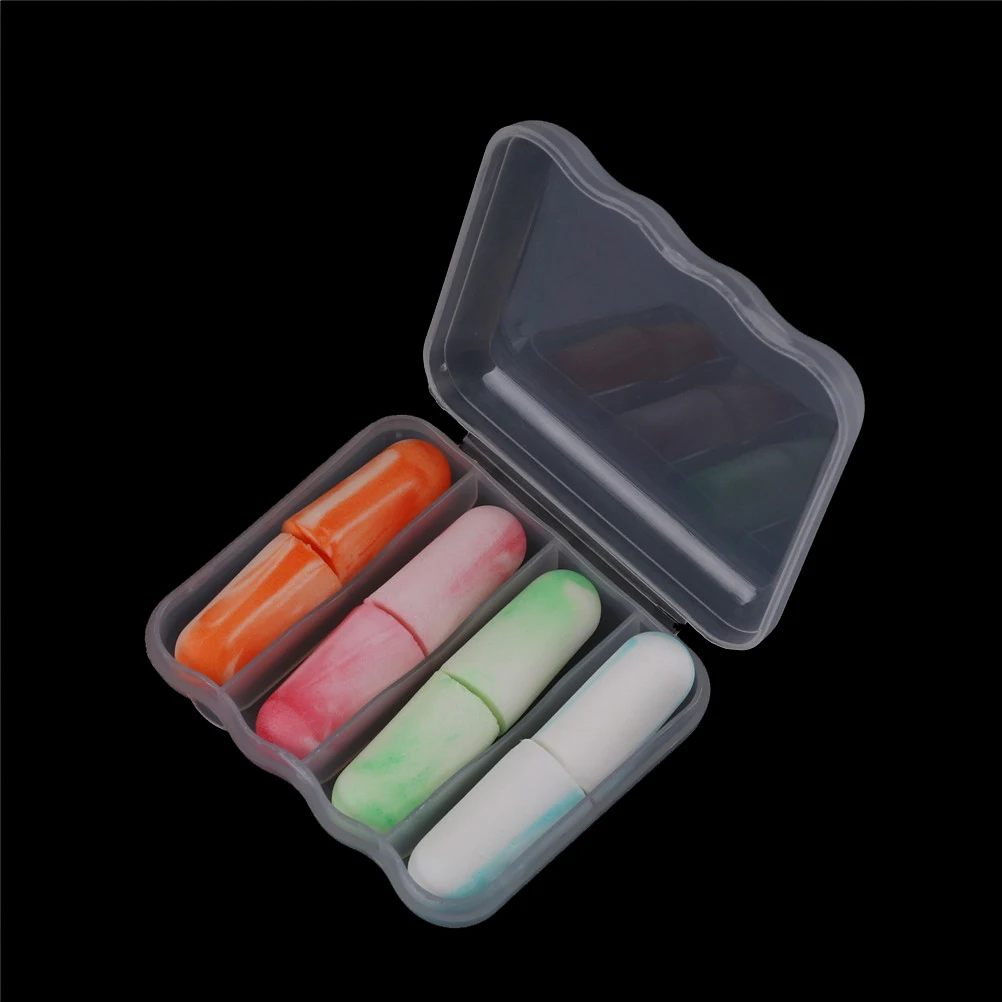 

1/2/4Pairs Travel Sleep Noise Prevention Earplugs Noise Reduction For Travel Sleeping Soft Foam Ear Plugs Toiletry Kits