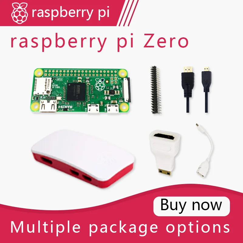 Raspberry Pi Zero DEV Kit 1 ГГц одноядерный процессор 512 МБ ОЗУ комплект включает чехол