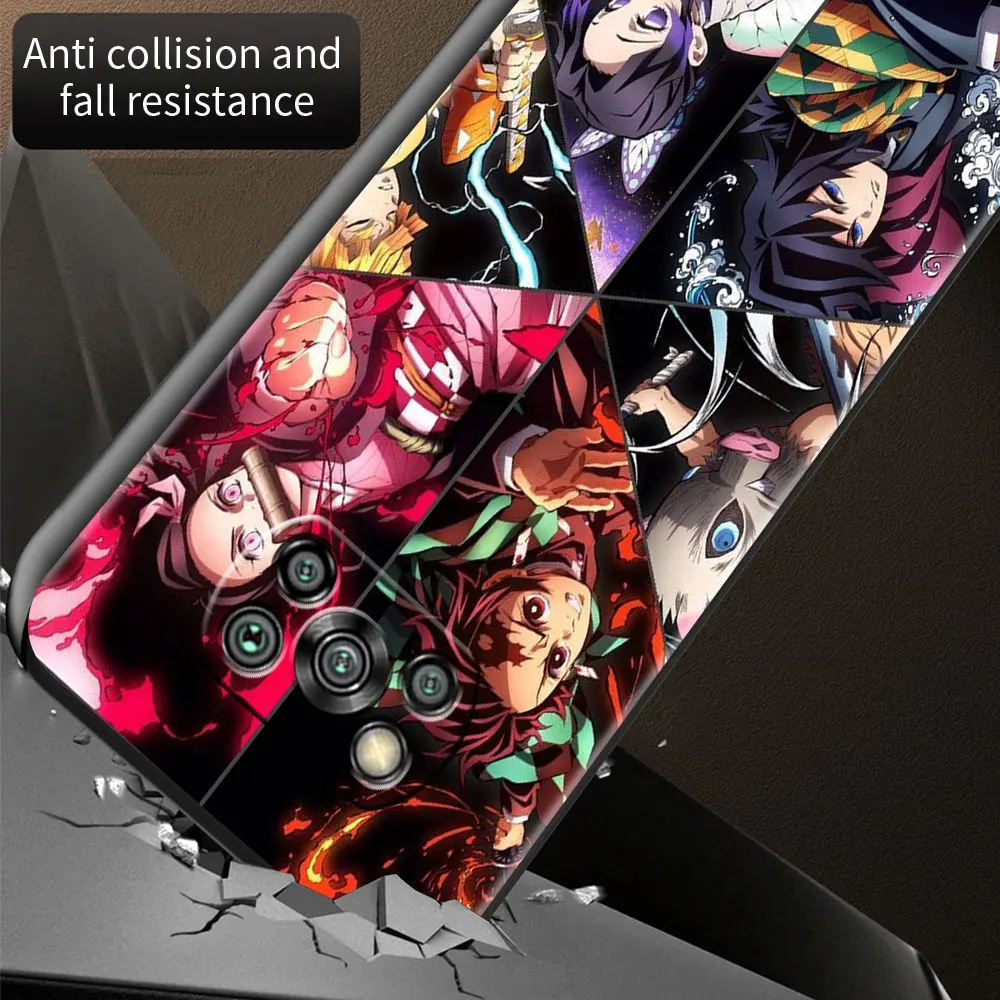case for xiaomi mi poco x3 nfc m3 pro f3 gt 11 10 9t 10t lite 5g pocophone f1 black soft phone fundas anime demon slayer free global shipping