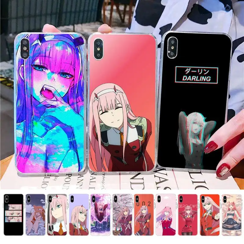 

Babaite Zero Two Darling in the FranXX Anime Phone Case for iPhone 11 12 13 mini pro XS MAX 8 7 6 6S Plus X 5S SE 2020 XR case