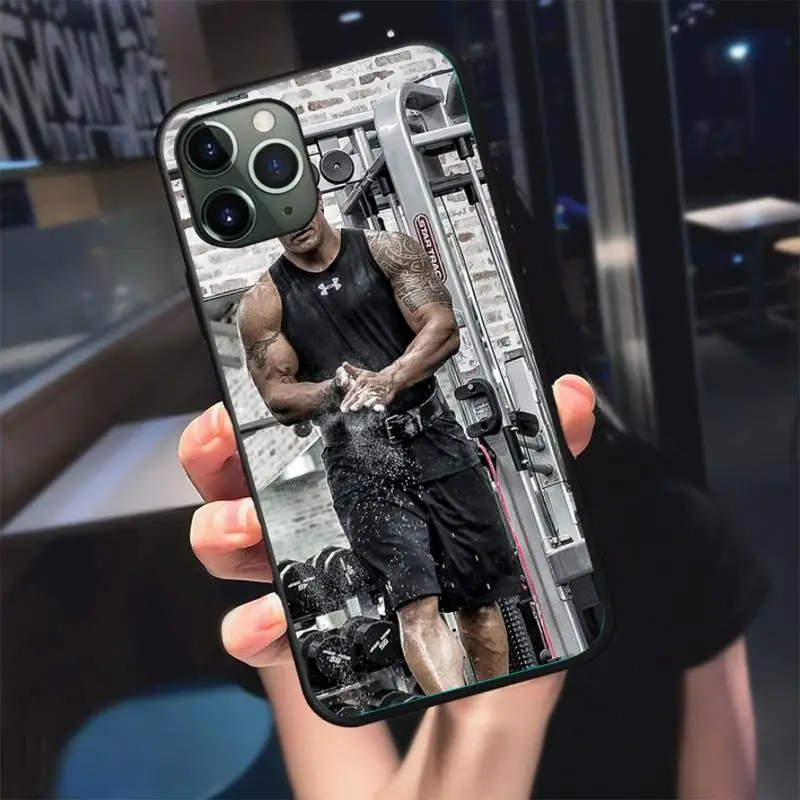 

The Rock Dwayne Johnson Phone Case For Black-Iphone 5 5s se 6 6s 7 8 11 12 X Xs Xr Pro Plus Max Mini Cover