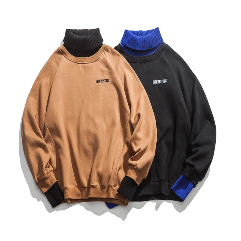 Zogaa Mna новинка западный стиль мужская водолазка с буквенным принтом пуловер