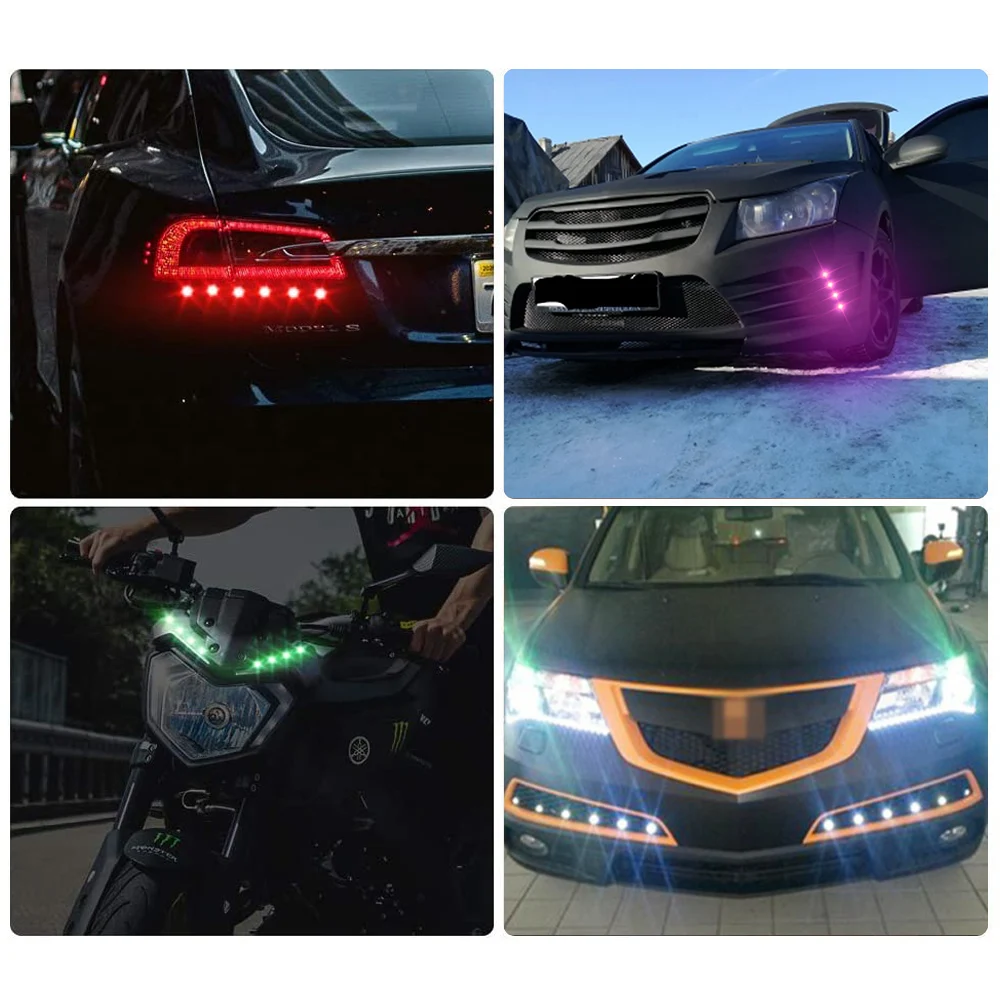 

2pcs 12V Eagle Eye LED 18/23mm Hawkeye Reverse Backup Light Car DRL Led Daytime Running Lights Reversing Parking Signal Lamps