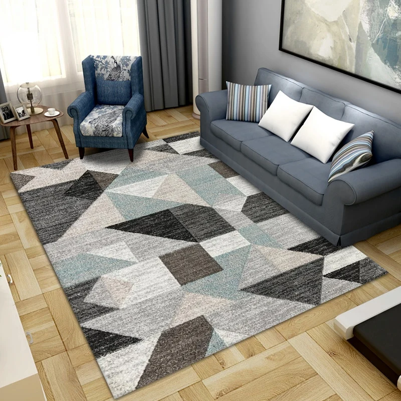 

Modern Living Room Carpet Geometric Print Bedroom Rug Prayer Mat Dining Room Kitchen Floor Area Rug Home Decor Entrance Doormat