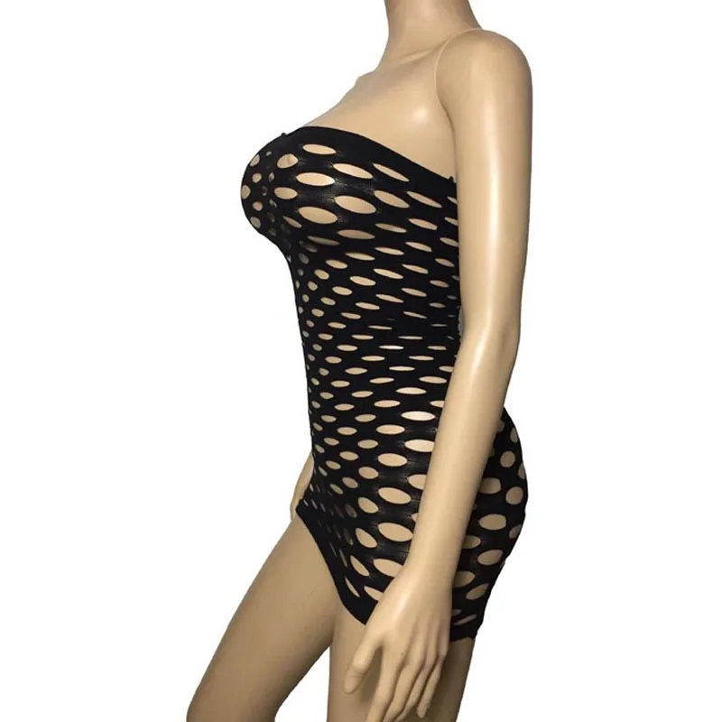 Сексуальное женское нижнее белье Короткое мини платье облегающее бесшовное