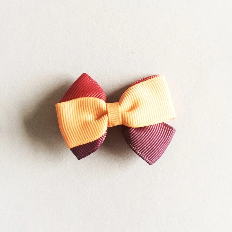 1 Pcs/lot Muit-Clip Candy Color Hair Accessories Girls Clips Ribbon Bow Hairpins Barrettes Headwear Boutique Wholesale | Детская одежда