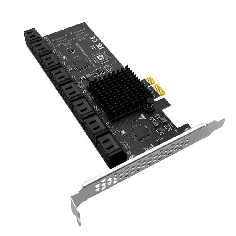 SATA PCIE 1X адаптер 16 портов SATA3.0 PCI Express контроллер к Sata Райзер расширения карточка SSD