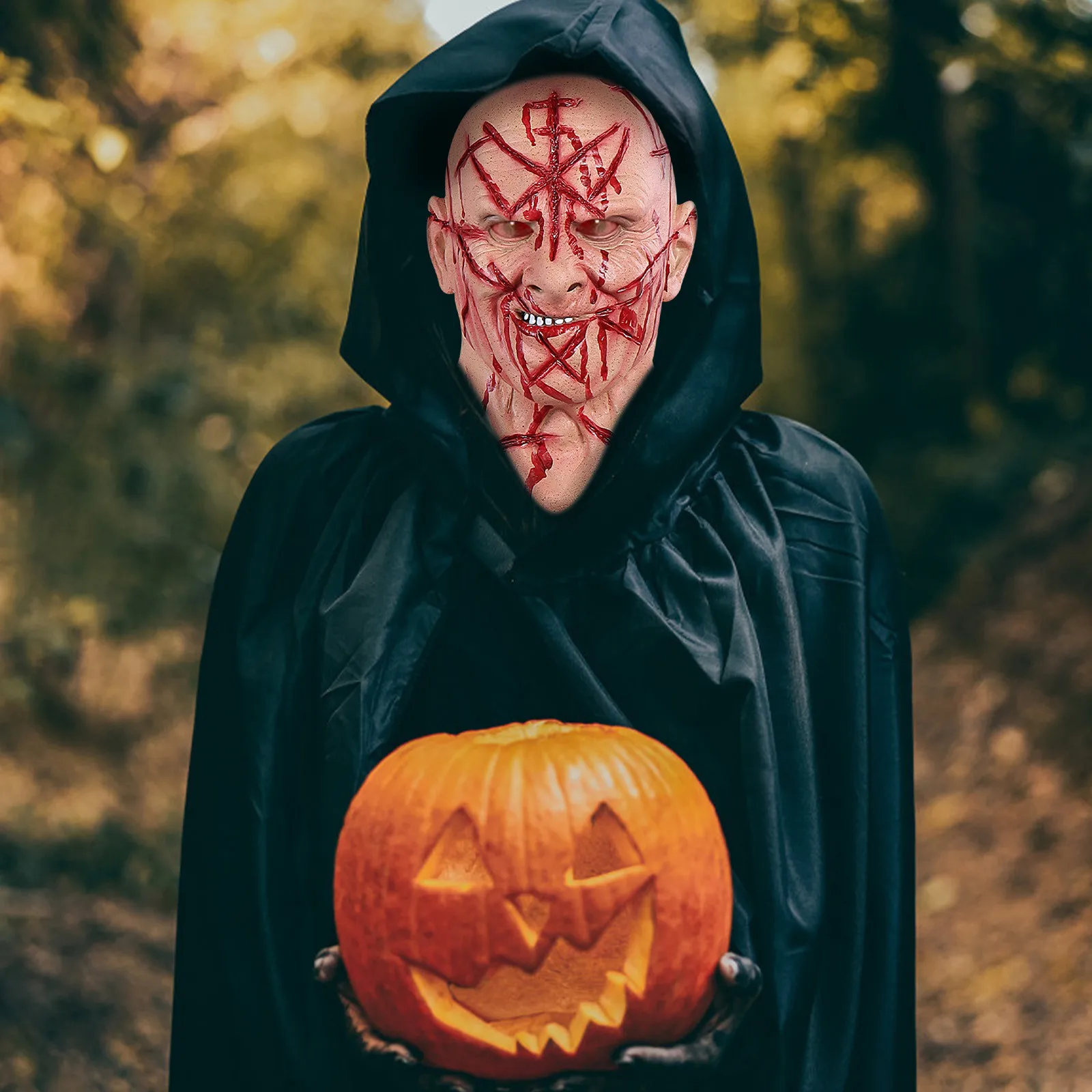 Жуткий страх на Хэллоуин ужасная Реалистичная маска монстра товары для