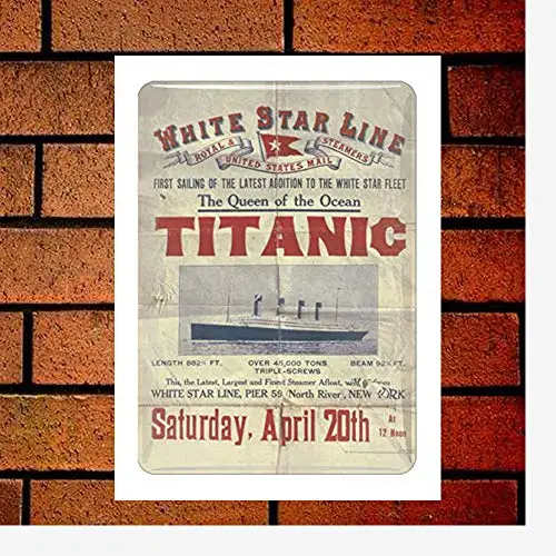 

Sg Titanic Return Sailing Vintage Decor Sign 12x16 Tin Sign