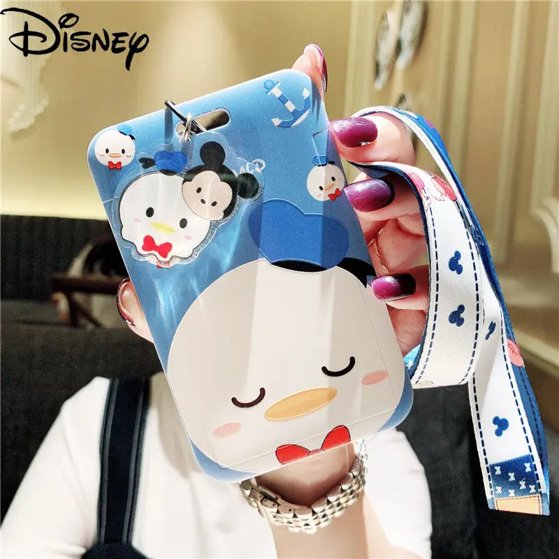 

Disney Cartoon Tang Duck Cute Creative Personality Bus Student Card Track Rope York Garden Touch Card Set