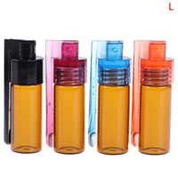 36mm51mm glass bottle snuff snorter botella bullet travel pill containers 1pc random color