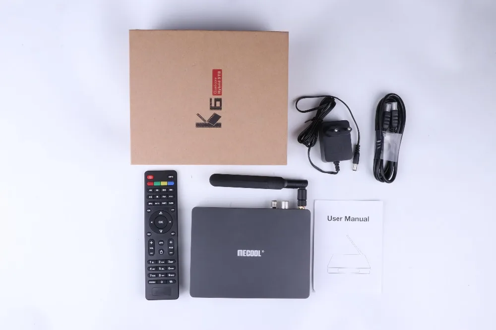 MECOOL K6 Смарт ТВ коробка DVB-S2 DVB-T2 DVB-C Android 7,0 HiSilicon HI3798M 2 ГБ+ 16 Гб Media player двухъядерный процессор Wi-Fi 4K 3D HD Декодер каналов кабельного телевидения