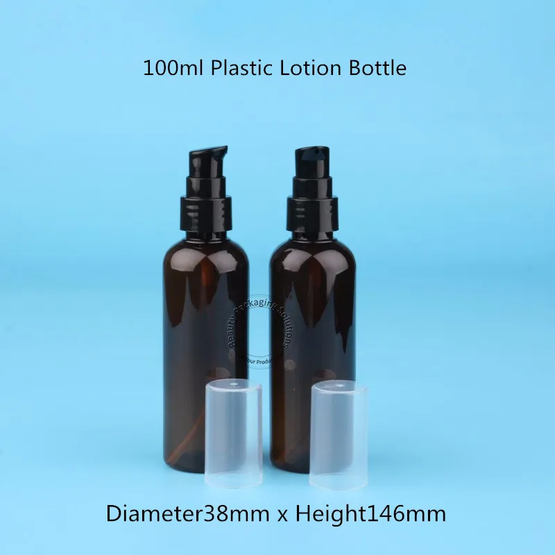 30pcs/Lot Wholesale 100ml Lotion Pump Bottle 100g PET Essential Oil Cosmetic Packaging Refillable Pot Hand Sanitizer | Красота и