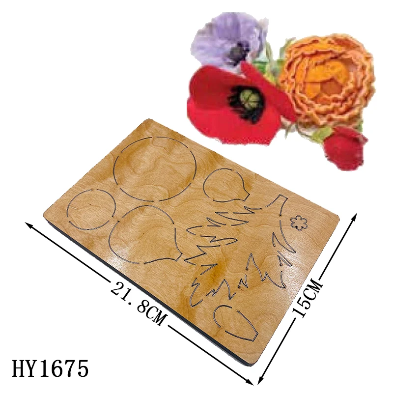 

Flowers Cutting Dies HY1675 Wooden Dies Suitable for Common Die Cutting Machines on the Market
