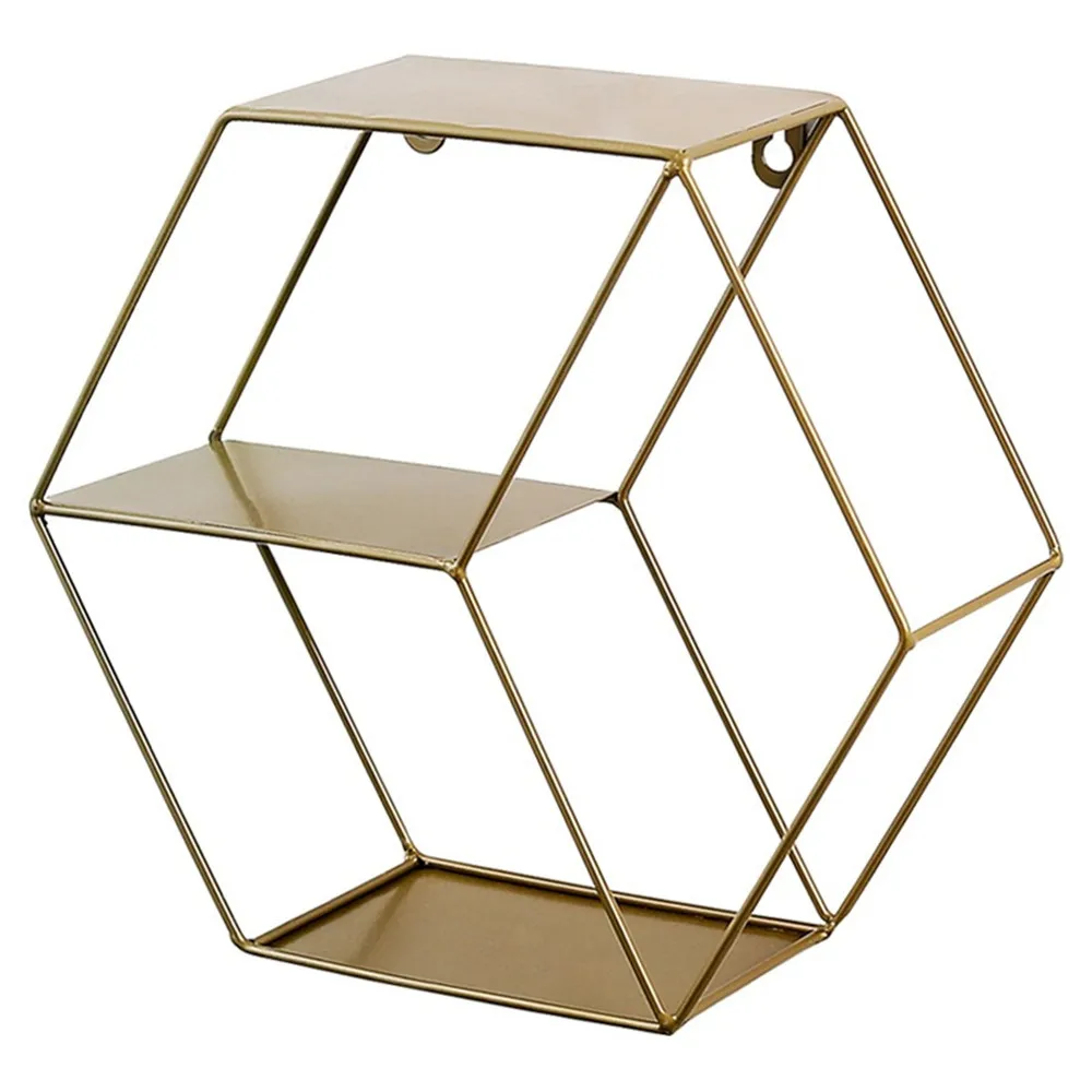 

Hanging Shelf Display Rack Decorative Wall Metal Floating