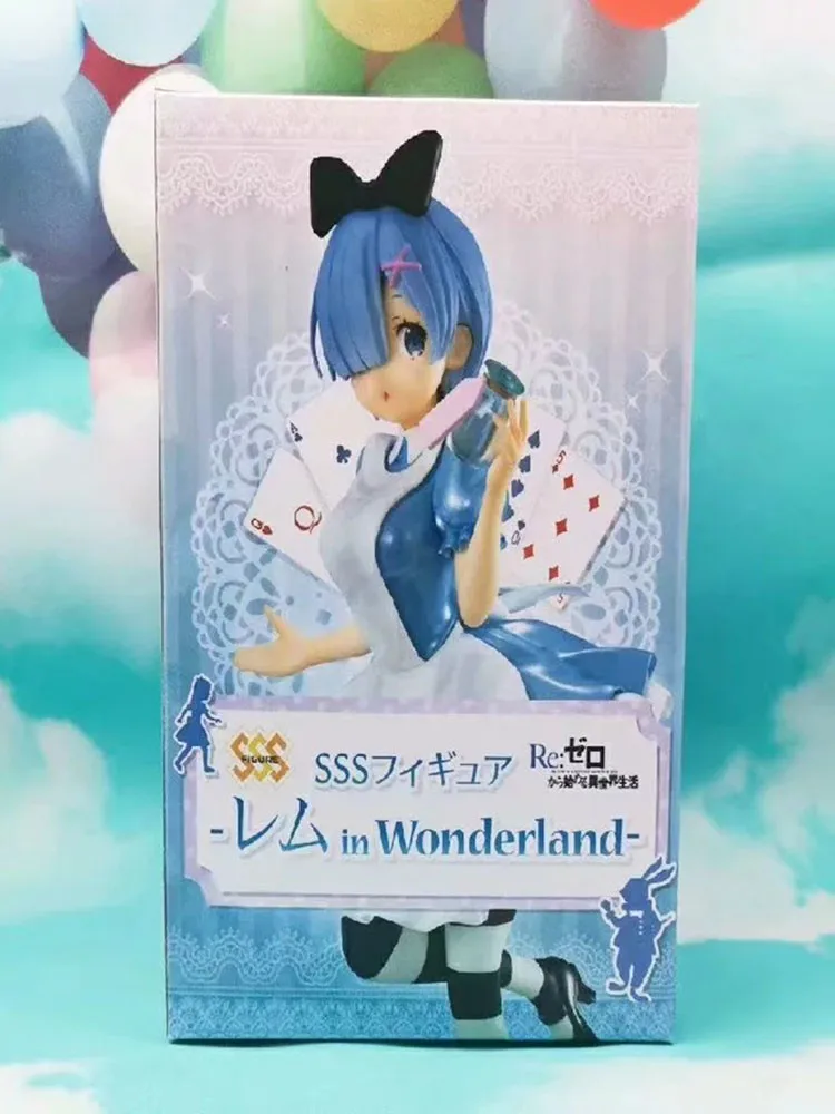 Rem Ram anime Figures movie Alice in Wonderlan Re Life a different world from zero 21cm Action figure Model Doll Gift | Игрушки и хобби