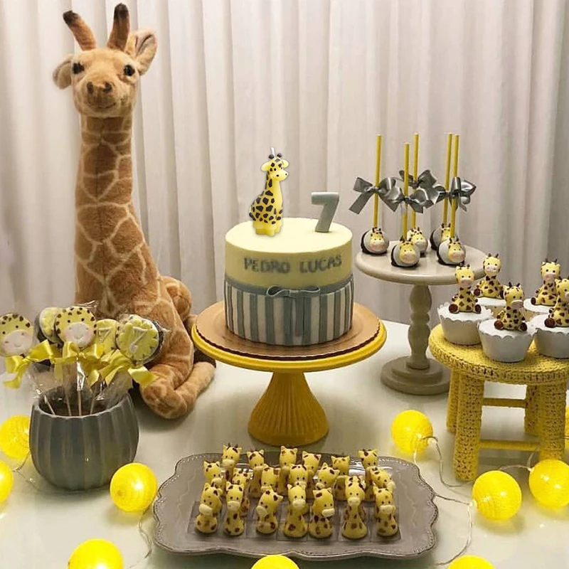 Милые детские вечерние свечи в форме жирафа для крещения подарок на день