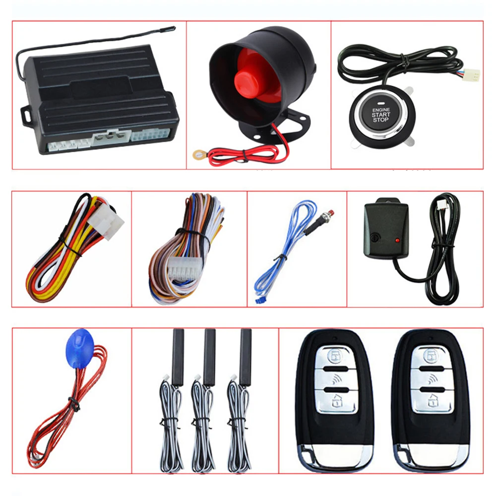 Pke Автомобильная сигнализация с бесключевым входом дистанционный запуск