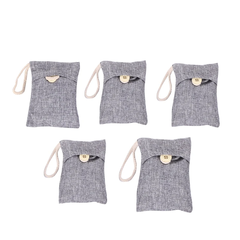 

5 упаковок, мешки для очистки воздуха из натурального бамбукового угля