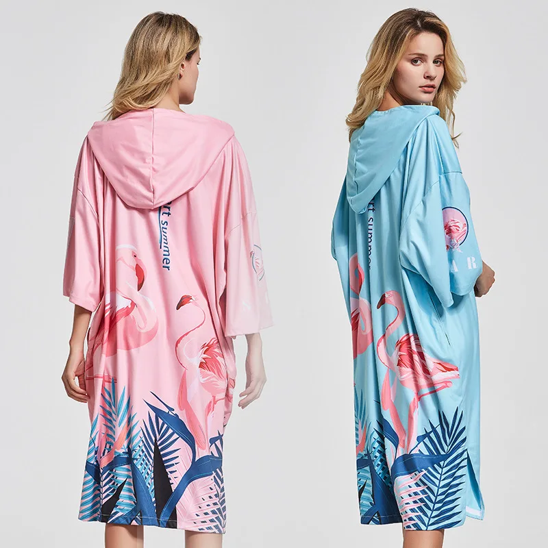 Пляжное пончо для серфинга супер водопоглощающий гидрокостюм полотенце с