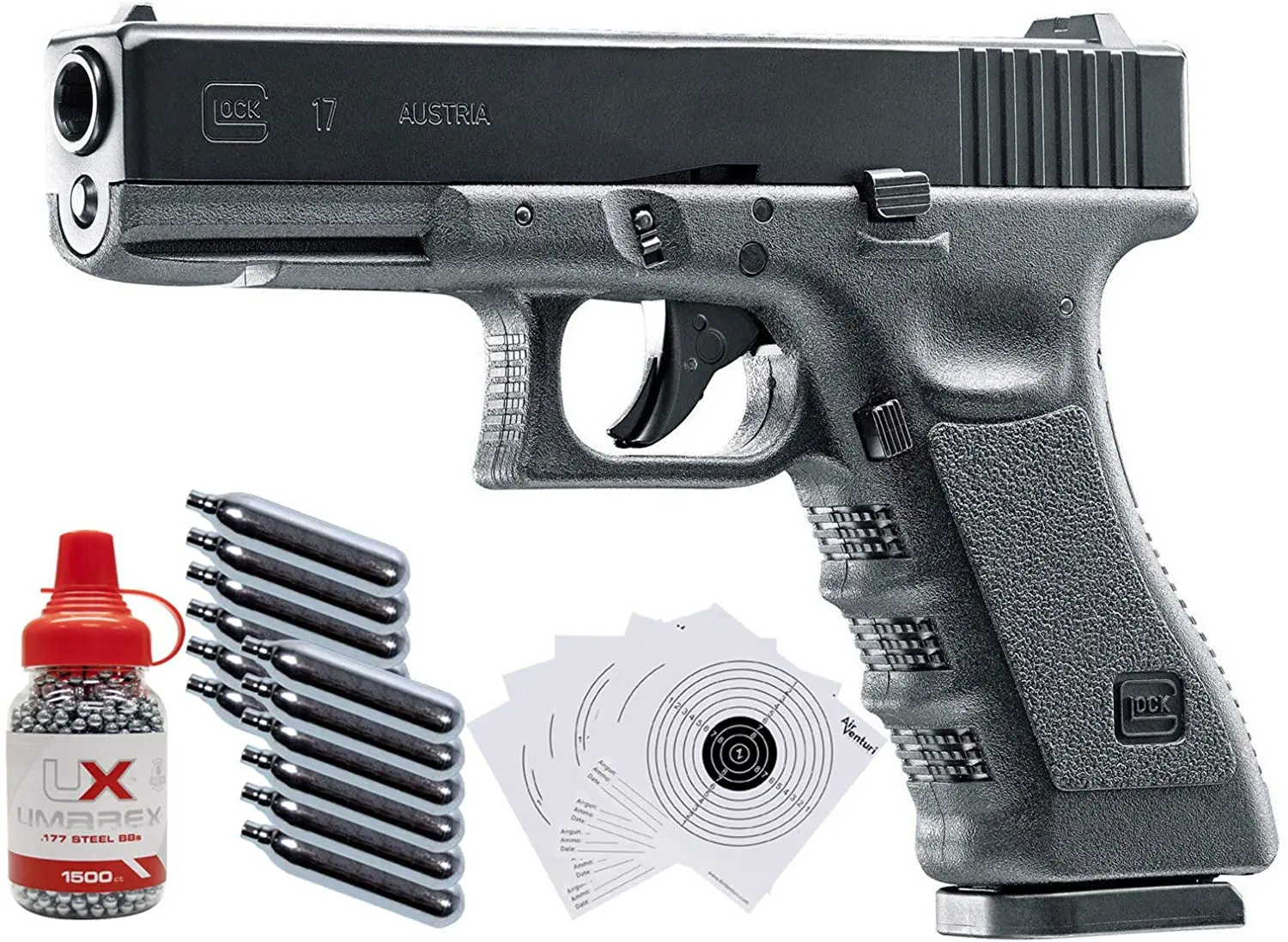 

Glock Umarex 17 Gen3 CO2 Blow Back .177 BB комплект пистолета, Воздушный пистолет, металлический настенный знак