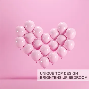 BlessLiving Balloons Bedding Set Heart Shape Quilt Cover 3D Printed Bedclothes Pink Bedspreads for Girls Dropshipping 3-Piece 3