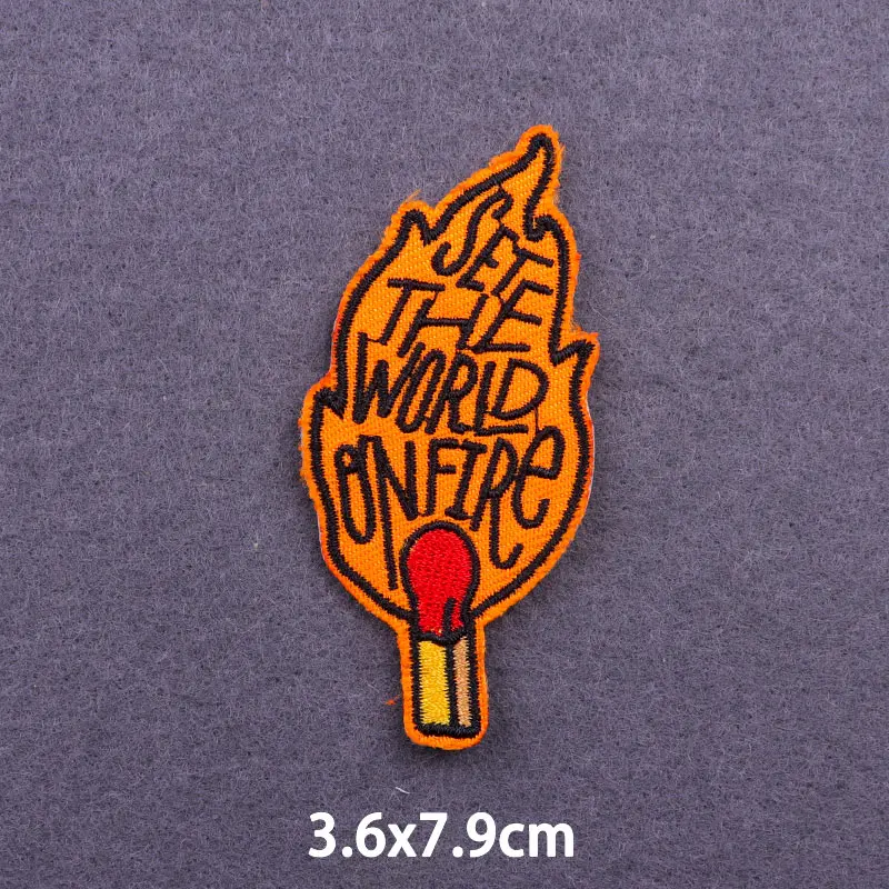 Нашивки для одежды в стиле панк-рок с вышитым черепом | Дом и сад