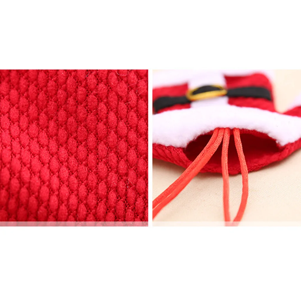 Рождественские колпачки держатель столовых приборов вилка ложка карманная