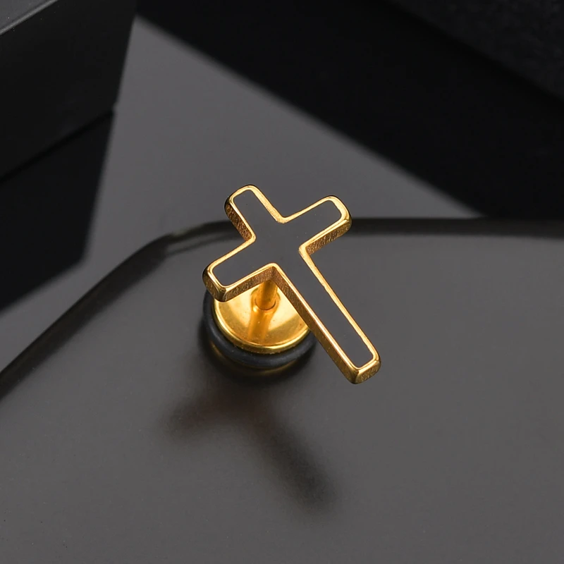 Черные серьги из нержавеющей стали в стиле панк для женщин и детей ювелирные