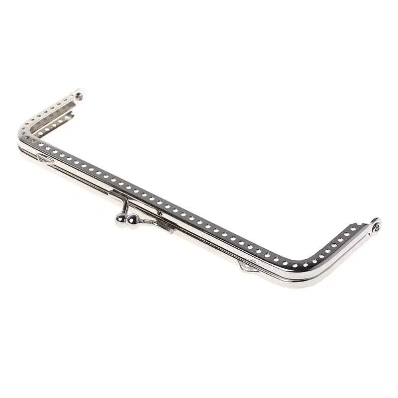

New Silver Handle Sewing Purse Handbag Coins Bags Metal Kiss Clasp Frame 15cm