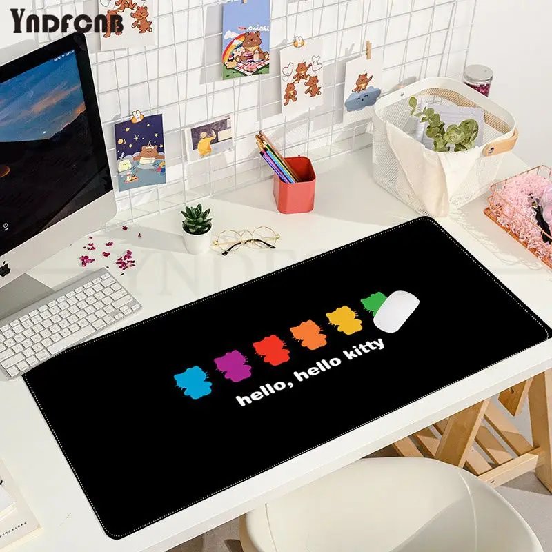 

YNDFCNB Pink Japan Cartoon Cat Gamer Speed Mice Retail Small Rubber Mousepad Size for Cs Go LOL Game Player PC Computer Laptop