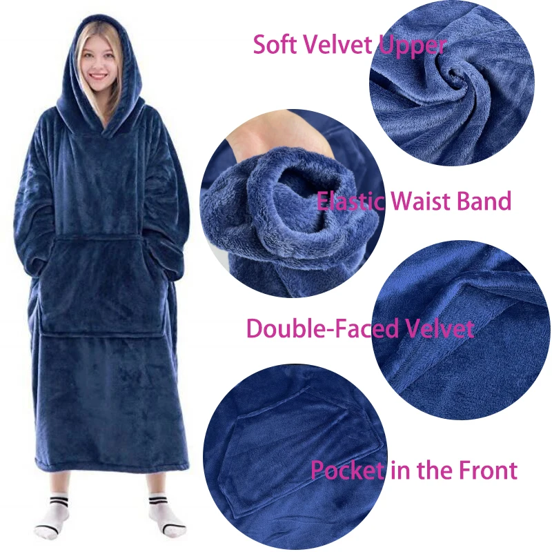 

Bathrobes For Women Robe Oversize Hoodie Woman Pullover Sweatshirt Warm Women Hood Sudaderas Bata Mujer Felpe Robe Femme 2021