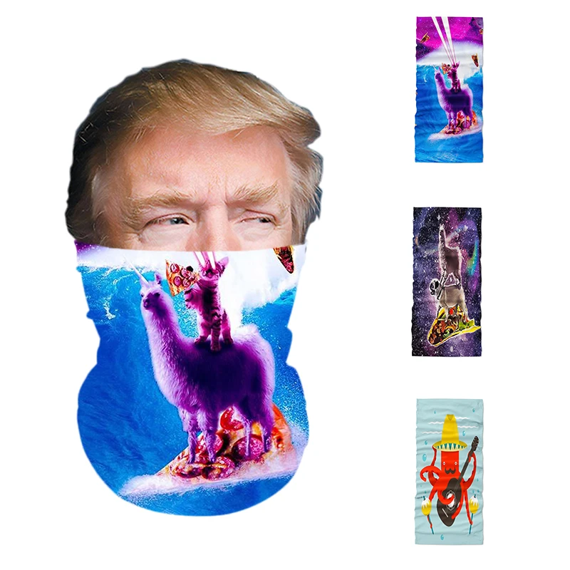 Бандана мужская с 3D-принтом велошарф флэш-шея гетры для защиты лица и отдыха на