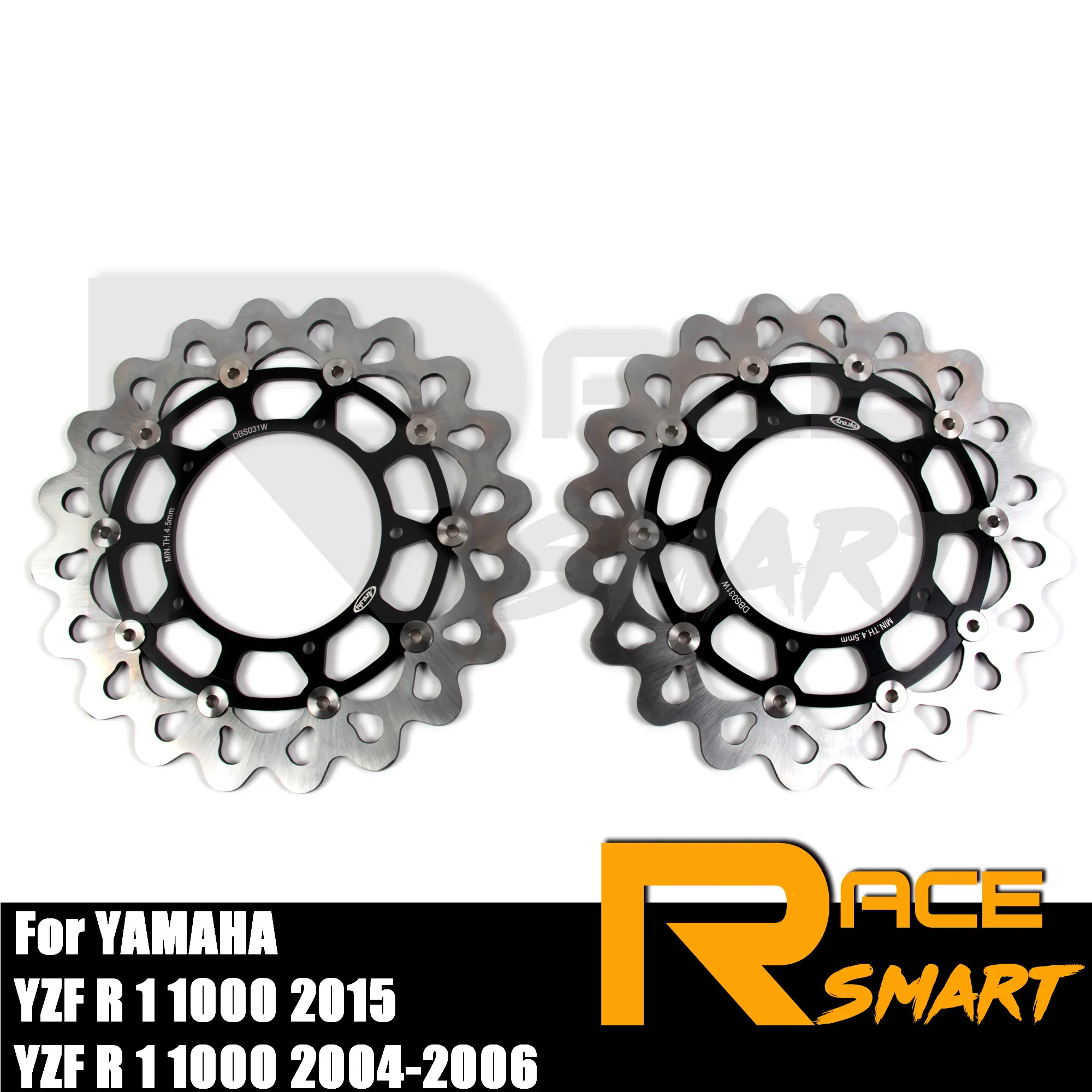 

For YAMAHA YZF R1 2004-2006 Motorcycle CNC Front Brake Disks Discs Stainless Steel Brake Rotor YZFR1 2015-2021 YZF-R1 R-1 2019